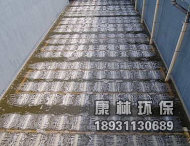 管式曝氣器安（ān）裝現場